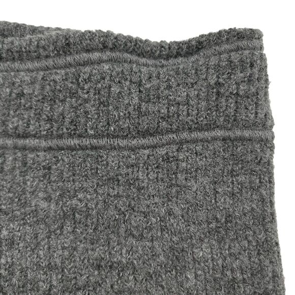 4TH Reckless Pants Womens 6 Gray Flared Ribbed Knitted Pull On Comfy Cozy Warm - Picture 7 of 12